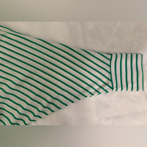 umgee Women’s Green & White Striped Shirt ~ Size L - Picture 12 of 14